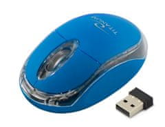 Titanum Brezžična optična miška 2.4GHz USB Condor Modra