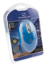 Titanum tm120b brezžična miška 2.4ghz 3d optična usb condor modra