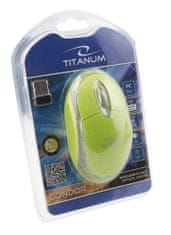 Titanum tm120g brezžična miška 2.4ghz 3d optična usb condor zelena