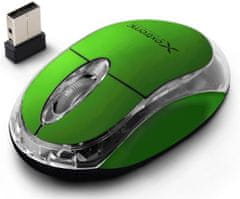 Extreme xm105g extreme mouse wireless. 2.4ghz 3d opt. usb harrier green