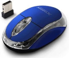Extreme xm105b extreme mouse wireless. 2.4ghz 3d opt. usb harrier blue