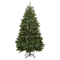 Vidaxl Umetna novoletna jelka s stojalom zelena 210 cm
