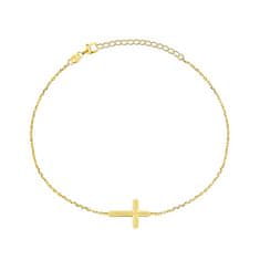 Brilio Silver Dostojna pozlačena križna zapestnica BRC128Y