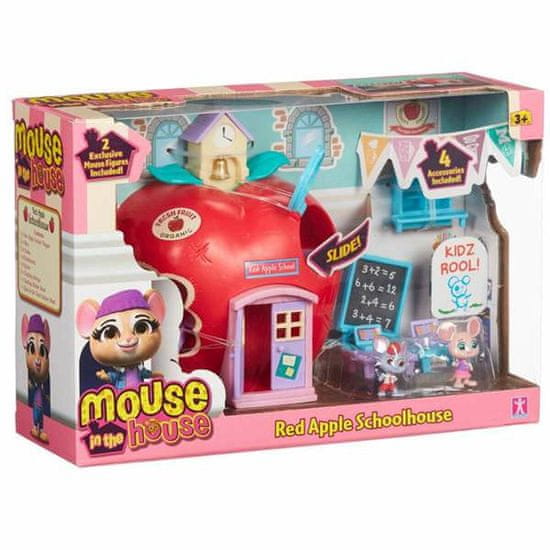Bandai Playset Bandai Mouse In The House Red Apple Schoolhouse 24 x 16,5 x 8 cm