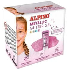 Alpino Barve za obraz za otroke Alpino Gel Bleščice Roza
