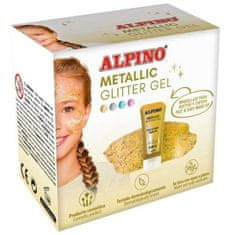 Alpino Barve za obraz za otroke Alpino Gel Bleščice Zlat