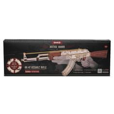 Robotime Rokr 3D lesena sestavljanka AK-47 Assault Rifle 315 kosov