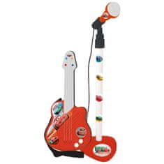 Cars Glasbena igrača Cars Mikrofon Otroška kitara Rdeča