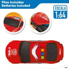 Igralni komplet Vozni park Speed & Go Gasilec Luč Zvok 1:64 (4 kosov)