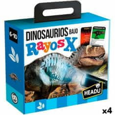 Headu Izobraževalni komplet za otroke HEADU Dinosaurios Rayos X (4 kosov)