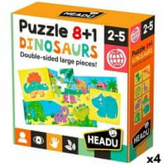 Headu Izobraževalni komplet za otroke HEADU Puzzle 8+1 Dinosaurios (4 kosov)