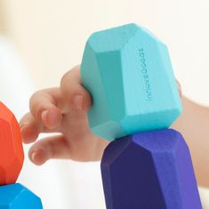 InnovaGoods Leseni kamni za ravnotežnostno zlaganje Wotonys InnovaGoods 16 Kosi