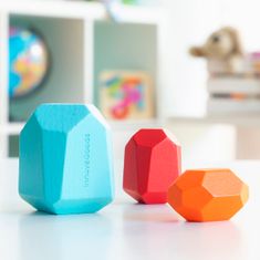 InnovaGoods Leseni kamni za ravnotežnostno zlaganje Wotonys InnovaGoods 16 Kosi