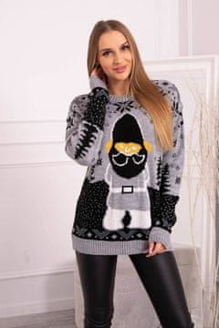 Kesi Ženski božični pulover Intimating siva