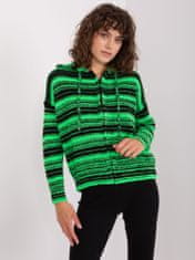 Badu Klasičen ženski pulover Leldra črno-zelena Universal
