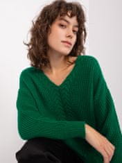 Badu Klasičen ženski pulover Xiluvani temno zelena Universal