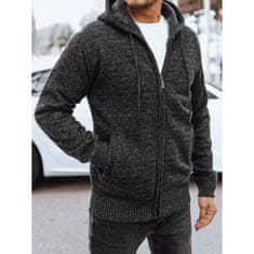 Dstreet Moški izolirani pulover WIR temno sive barve wx2155 L