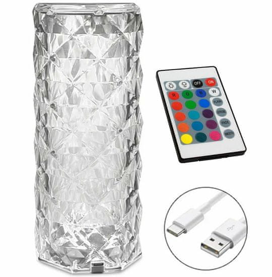 Zd105 vodila kristalna namizna svetilka
