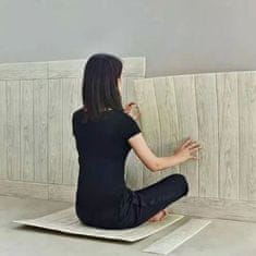 HOME & MARKER® 3D samolepilne tapete v imitaciji lesa (5 kosov) | INSTAWOOD Temno rjava