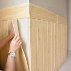 HOME & MARKER® 3D samolepilne tapete v imitaciji lesa (5 kosov) | INSTAWOOD Temno rjava