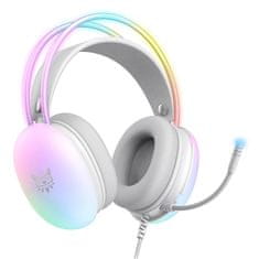 onikuma x25 gaming slušalke bele barve
