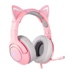 Gaming slušalke onikuma k9 pink rgb