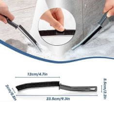 HOME & MARKER® Večnamenska krtača, Krtača za čiščenje, Krtača za čiščenje težko dostopnih površin, Krtača za čiščenje fug (3 kosi) | FINEBRUSH