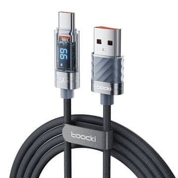 toocki kabel usb na usb-c, 1m, 66W (siv)