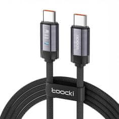 kabel usb-c za usb-c toocki, 1m, pd 100w (siv)