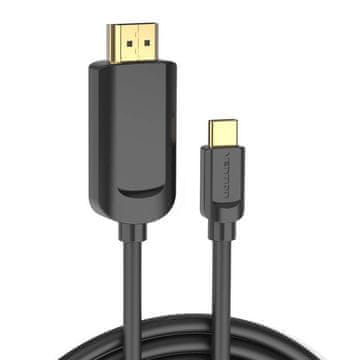 Vention kabel usb-c do hdmi, cgubg, 1,5 m (črn)