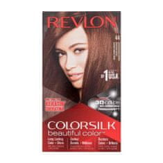Revlon Colorsilk Beautiful Color Odtenek 44 medium reddish brown Set barva za lase Colorsilk Beautiful Color 59,1 ml + razvijalec barve 59,1 ml + balzam 11,8 ml + rokavice za ženske