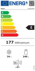 Bosch KIL82VFE0 vgradni hladilnik z zamrzovalnim predelom