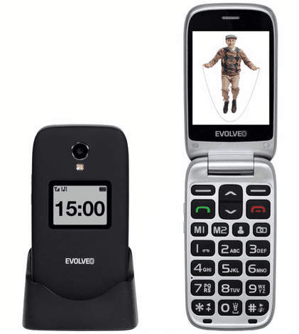 Evolveo Easyphone FP EP-770, 4G, črn