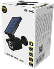 ENTAC solarna stenska svetilka, 4 W, s senzorjem in lažno kamero