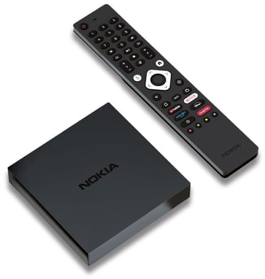 Nokia android box 8010/ 4K Ultra HD/ NETFLIX/ 02 TV/ HDMI/ USB 3.0/ USB-C/ USB 2.0/ BT/ Wi-Fi/ LAN/ Android TV 11/ črna
