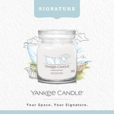 Yankee Candle Dišeča sveča Signature v srednjem steklu Clean Cotton 368g