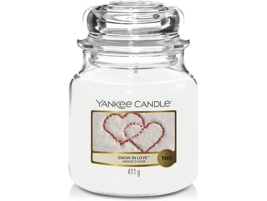 Yankee Candle Dišeča sveča Classic v steklu srednje velika Snow In Love 411 g