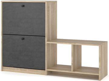 nabbi Omarica za čevlje (omara za čevlje) Catamo 5 - hrast sonoma / matera