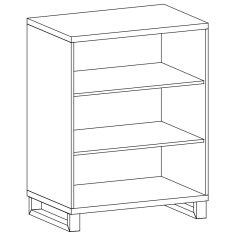 nabbi Dvovratna komoda Ovida CH-2D - craft tobak / matera