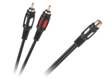 slomart LP kabel 1x RCA vtič - 2x RCA vtič, 25cm