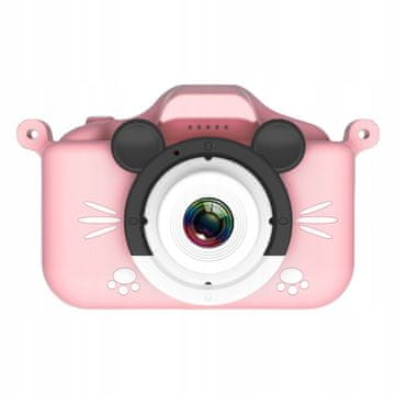 MG C14 Mouse otroški fotoaparat + 32GB kartice, roza