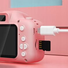 MG C14 Mouse otroški fotoaparat + 32GB kartice, roza