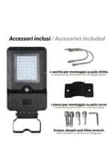 Velamp LED reflektor SL373 s solarnim polnjenjem, senzor gibanja