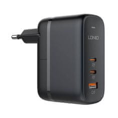 LDNIO omrežni polnilec usb tipa c gan ldnio 65w črn