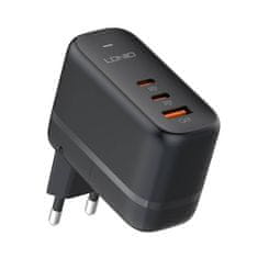 LDNIO omrežni polnilec usb tipa c gan ldnio 65w črn