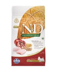 Farmina Granule za pse N&D dog AG adult mini, piščanec, pira, oves in granatno jabolko 0,8 kg