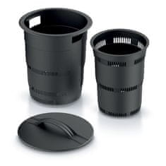 botle Set 3x Kompostnik Podzemni vrt 11 L antracitna plastika V 53 cm modularni kompostnik Koš za organske odpadke