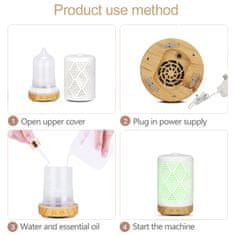 BOT  Pametni aroma difuzor SDC1 - beli in svetlo rjavi les 100ml