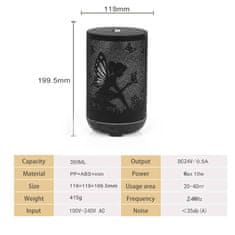 BOT  aroma difuzor SDM1 motiv gozdna vila - črn 300ml
