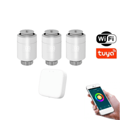 BOT SET 3+1 Smart Zigbee/WiFi termostatska glava THS2 Tuya Smart + Gateway